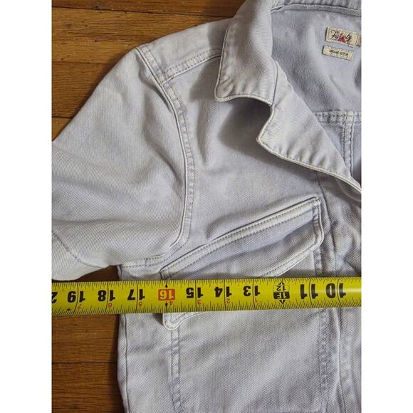 Faherty Blythe Denim Jumpsuit Organic Cotton Jean Romper Light Wash S A001619 - Picture 6 of 15